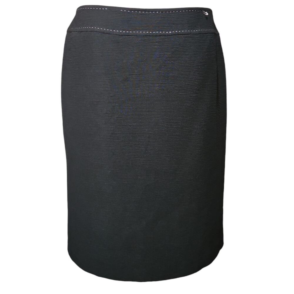 Tahari Arthur S. Levine Black Knee Length Pencil Skirt Size 10